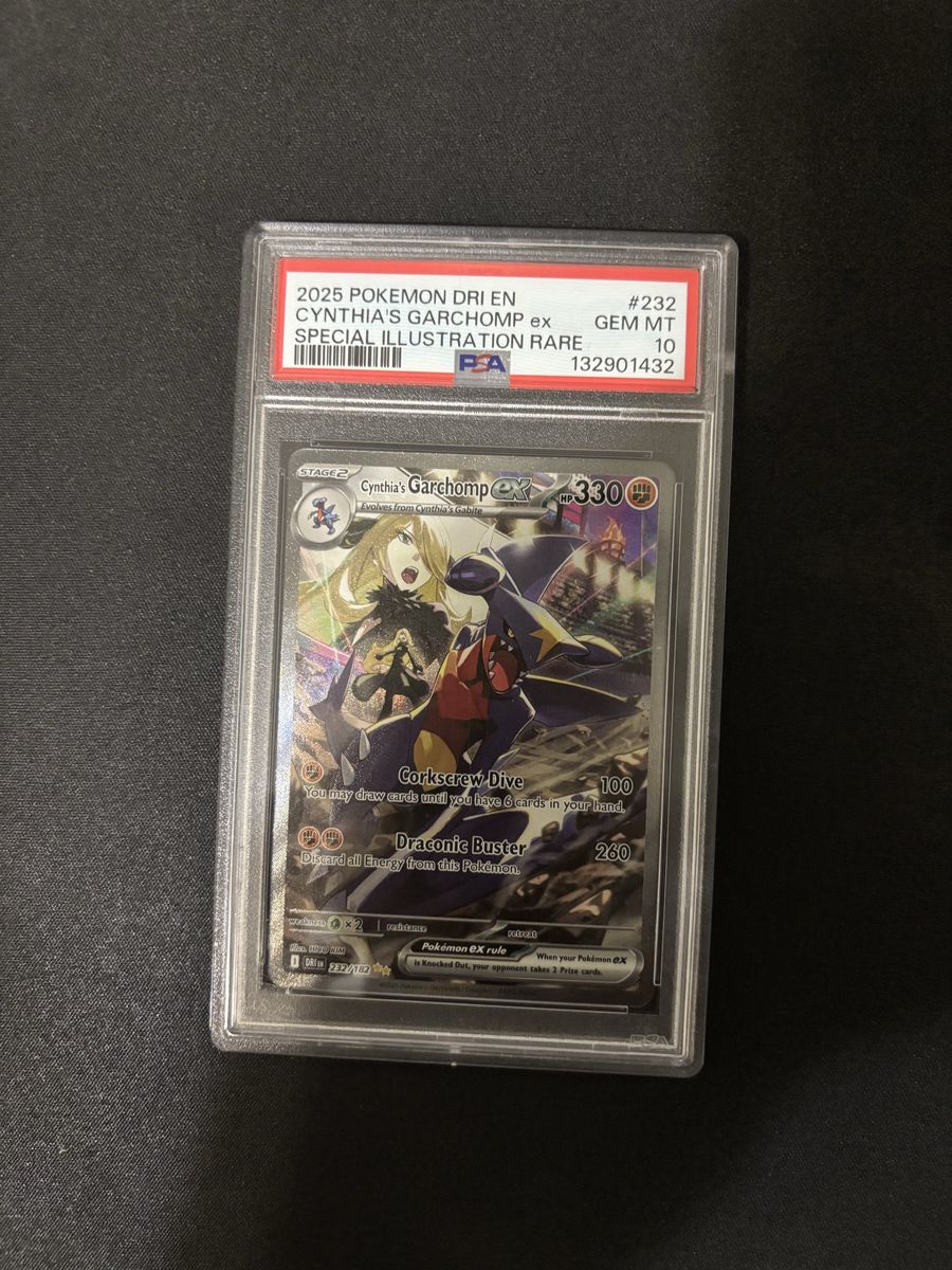 PSA 10 Cynthia's Garchomp ex Special Illustration Rare #232 Gem Mint