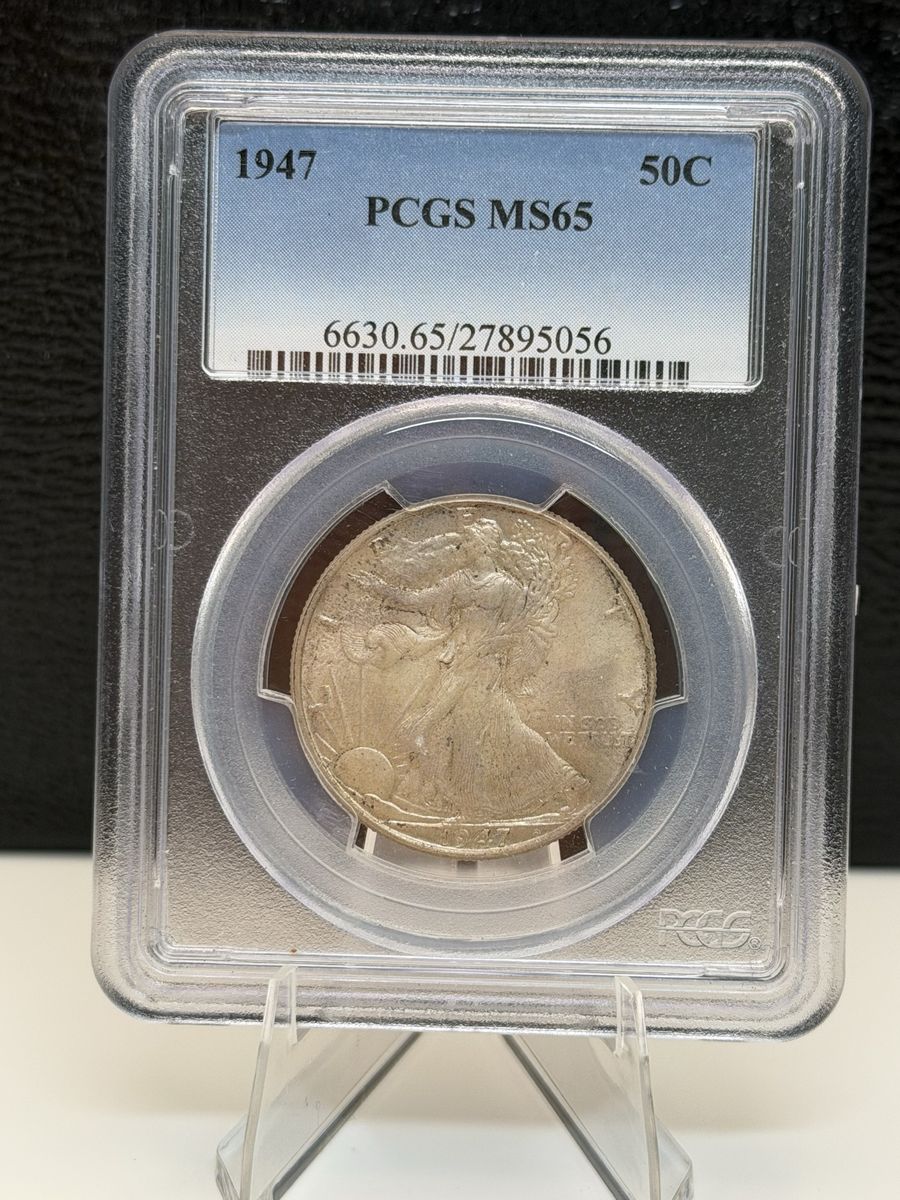1947 Walking Liberty Half Dollar PCGS MS65 - Graded Silver 50C Coin Investment