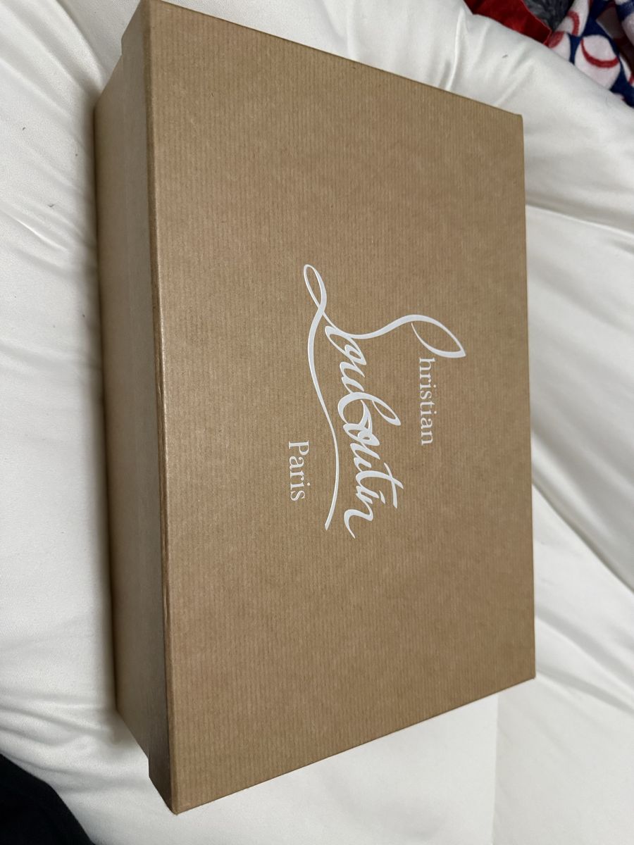 Christian Louboutin Lady Z 120 Black Patent Red Bottom Heels - Size 37.5, New in Box