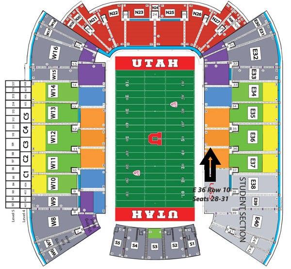 E 36,  Row 10, Seats 28 & 29> Possibly The Best In The HOUSE!