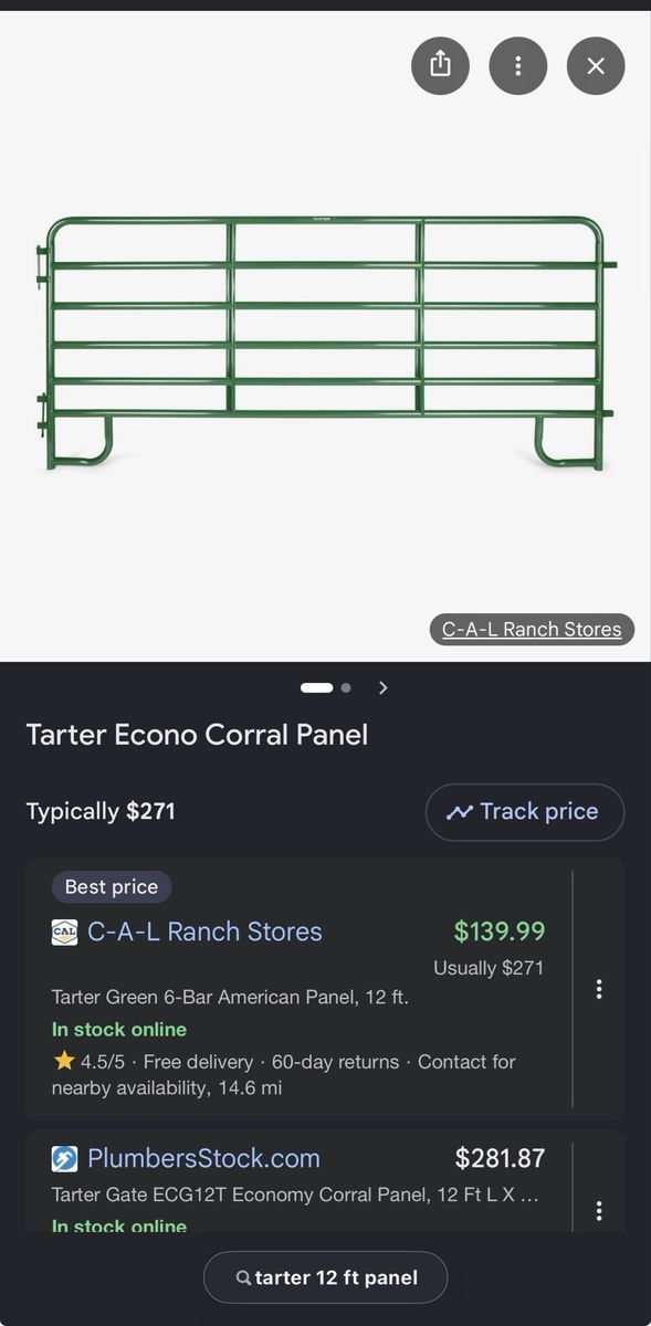 Tarter horse panels