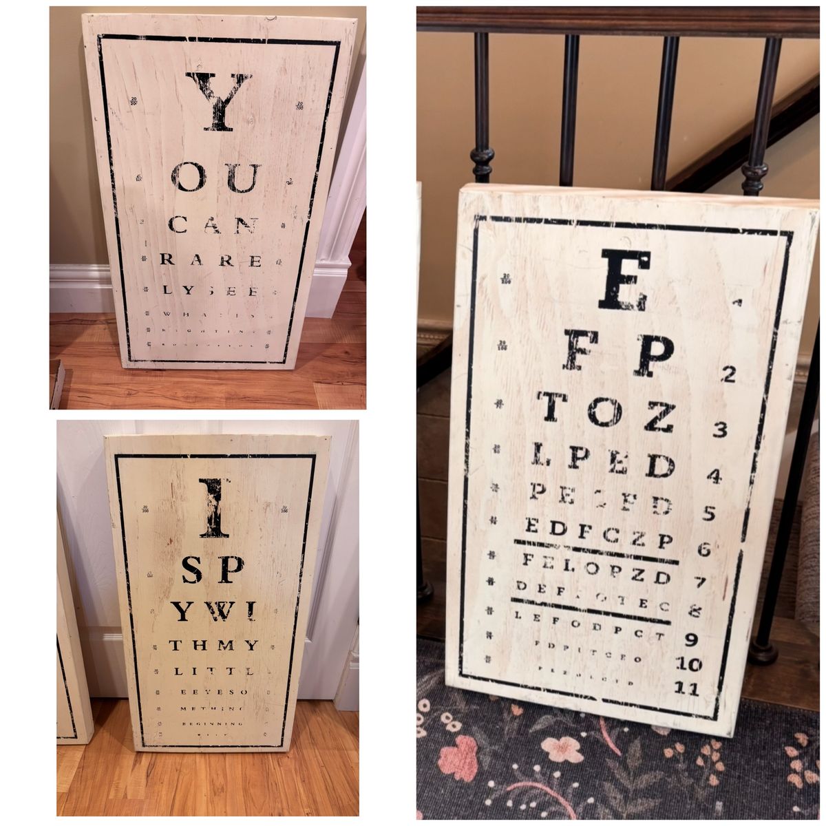 Home decor fun wall art 16x28 $15 each or $45 set