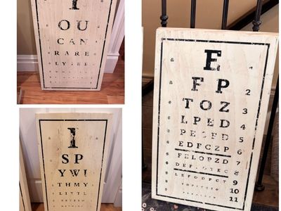 Home decor fun wall art 16x28 $15 each or $45 set