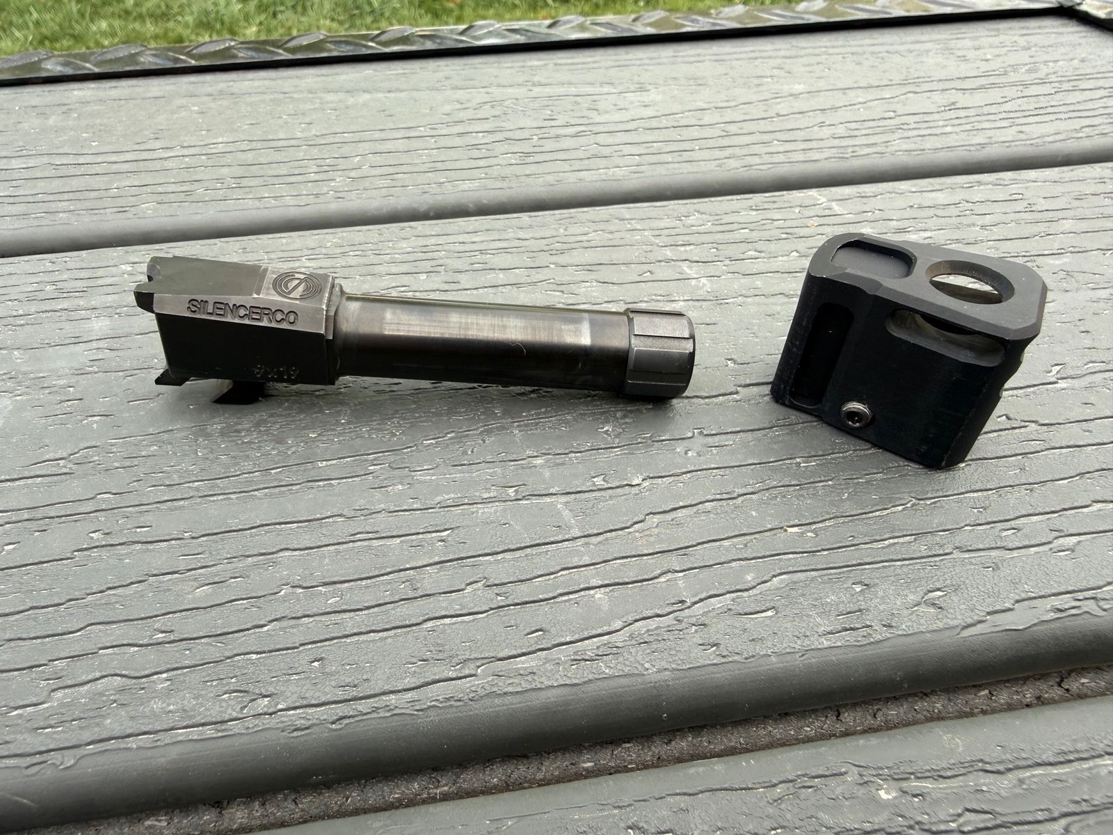 SilencerCo Threaded Barrel + TBRCi Comp – M&P Shield 9mm