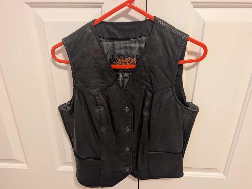Leather Vest-Womens Size Medium