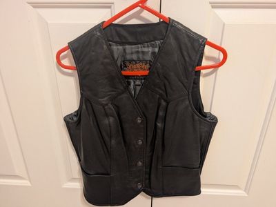 Leather Vest-Womens Size Medium