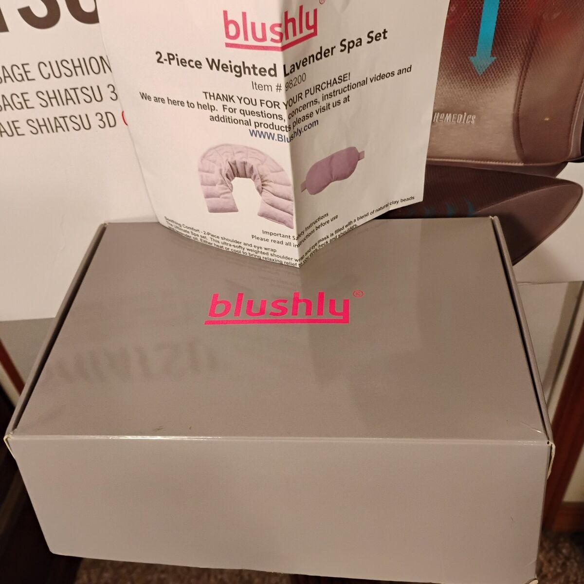 Blushly New, 2 Piece Weighted Lavender Spa Set