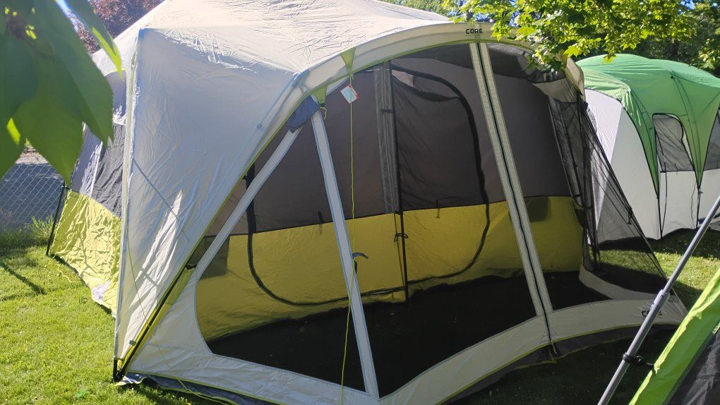 Core equipment 10 person instant cabin tent with screen room