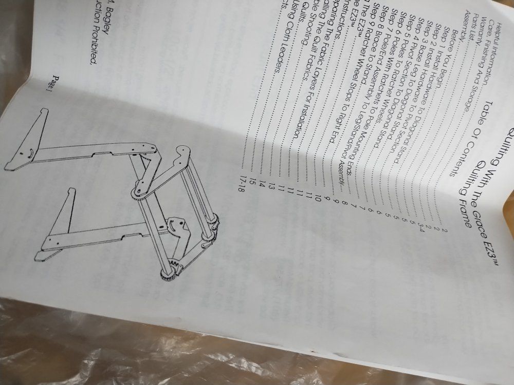 Grace EZ3 Quilting Frame