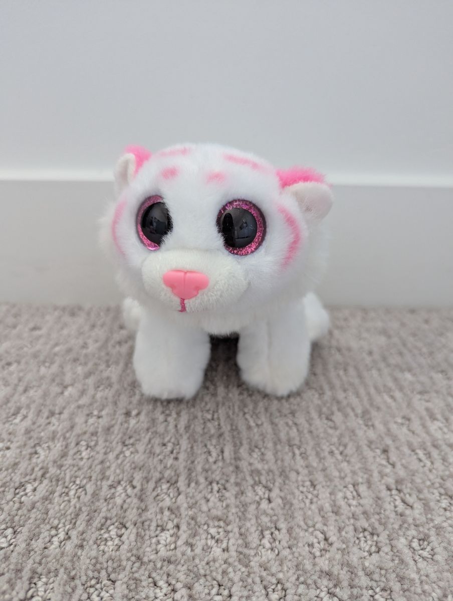 Ty VelveTY Beanie Boo - Tabor, white/pink tiger