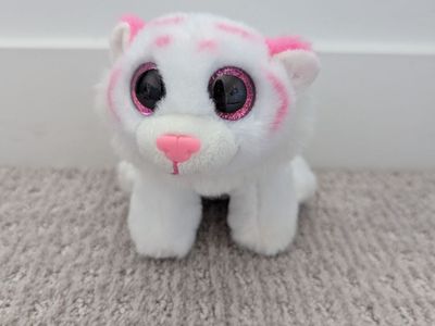 Ty VelveTY Beanie Boo - Tabor, white/pink tiger