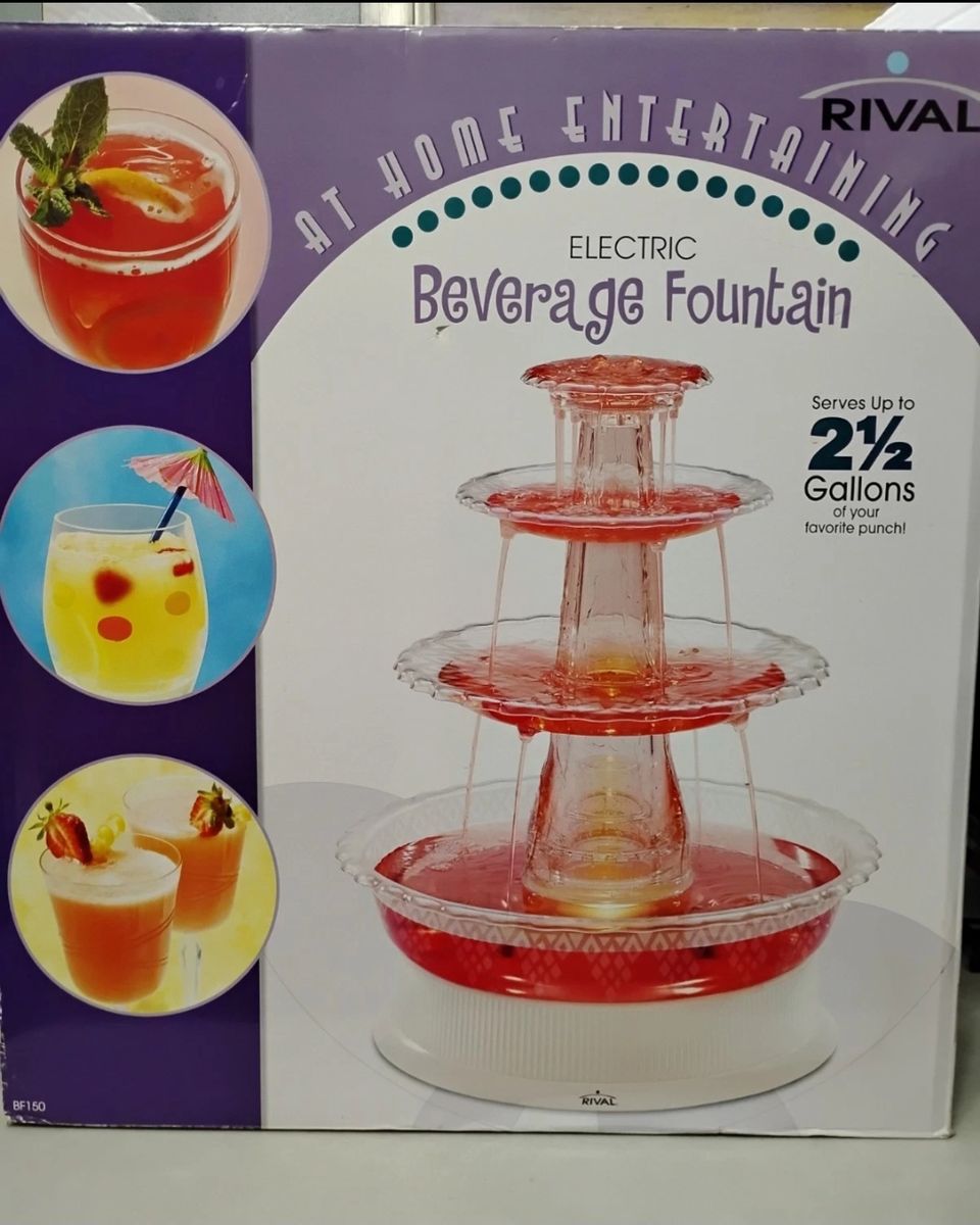 RIVAL Lighted Beverage Fountain 2.5 GAL