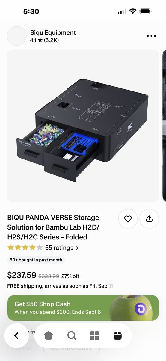 BIQU Panda-Verse Storage Solution for Bambu Lab H2D/H2S/H2C Series