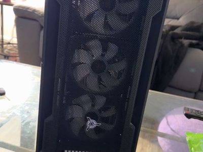 Skytech Shadow Gaming PC Tower - Black Mesh Front Case