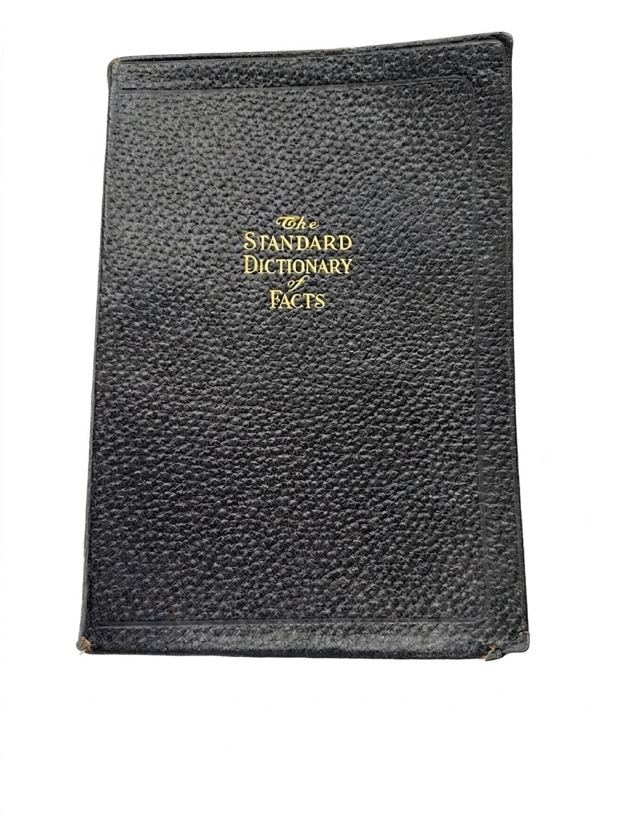 Antique 1919 Standard Dictionary of Facts