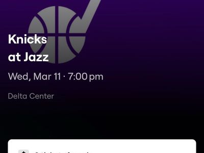 1-8 Aisle Utah Jazz New York Knicks NYN Tickets