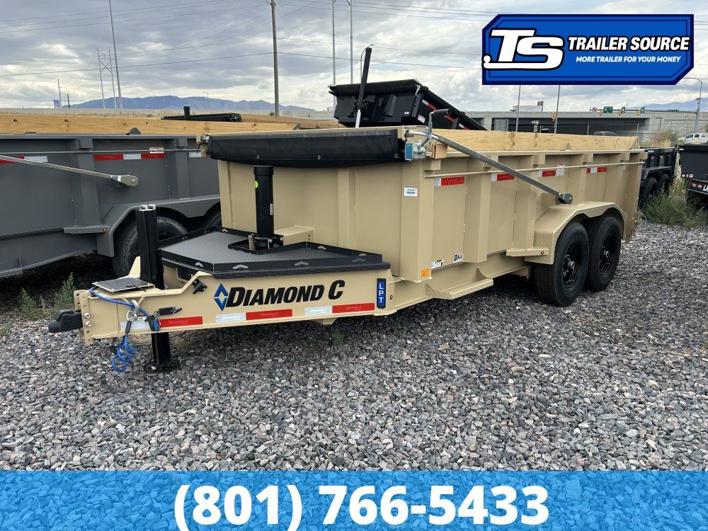 7x14 Diamond C LPT 207 Pacesetter Pkg Dump Trailer - 32" Sides - 15.5K GVWR -