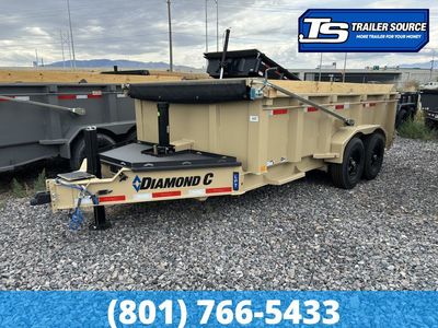 7x14 Diamond C LPT 207 Pacesetter Pkg Dump Trailer - 32" Sides - 15.5K GVWR -