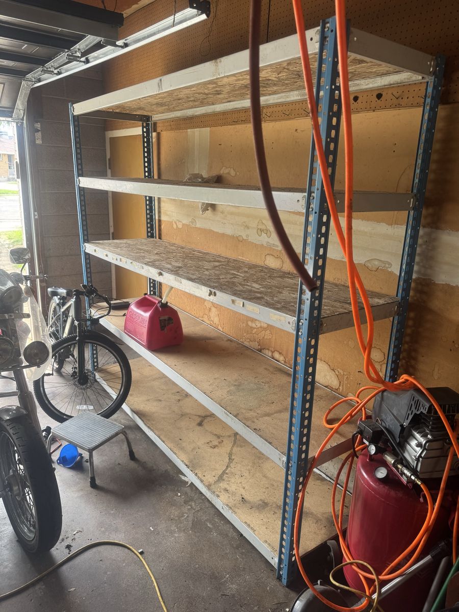 Heavy duty extra large metal shelves 