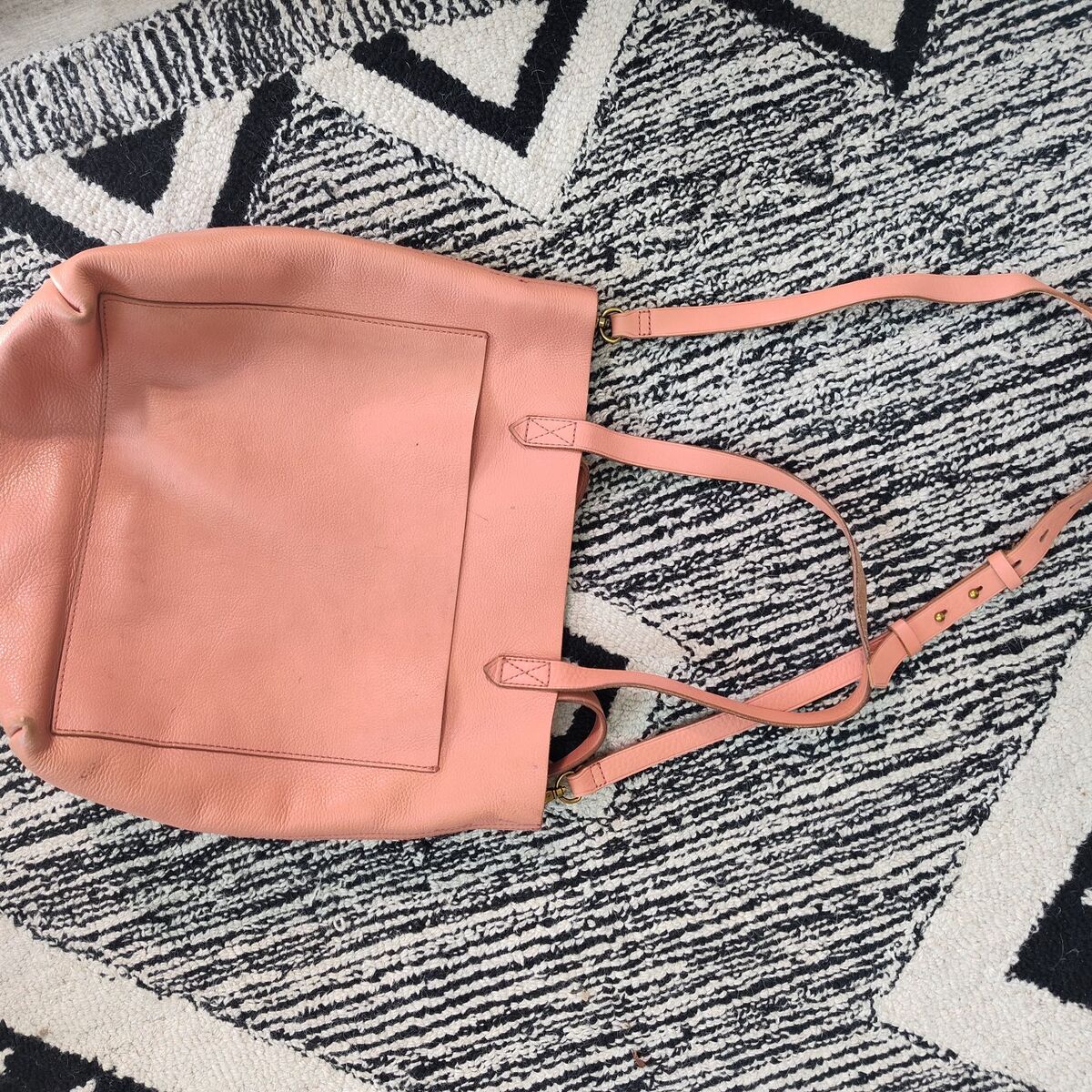 Madewell Medium Transport Tote Spiced Rose Leather
