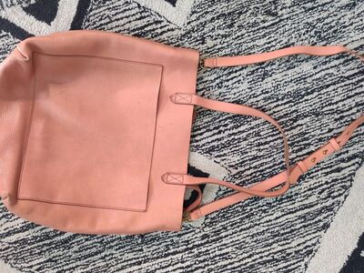 Madewell Medium Transport Tote Spiced Rose Leather