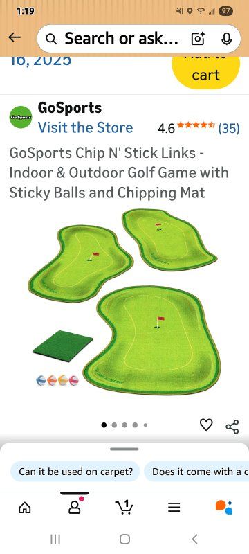 New in Box! Golf Chip and Stick Game