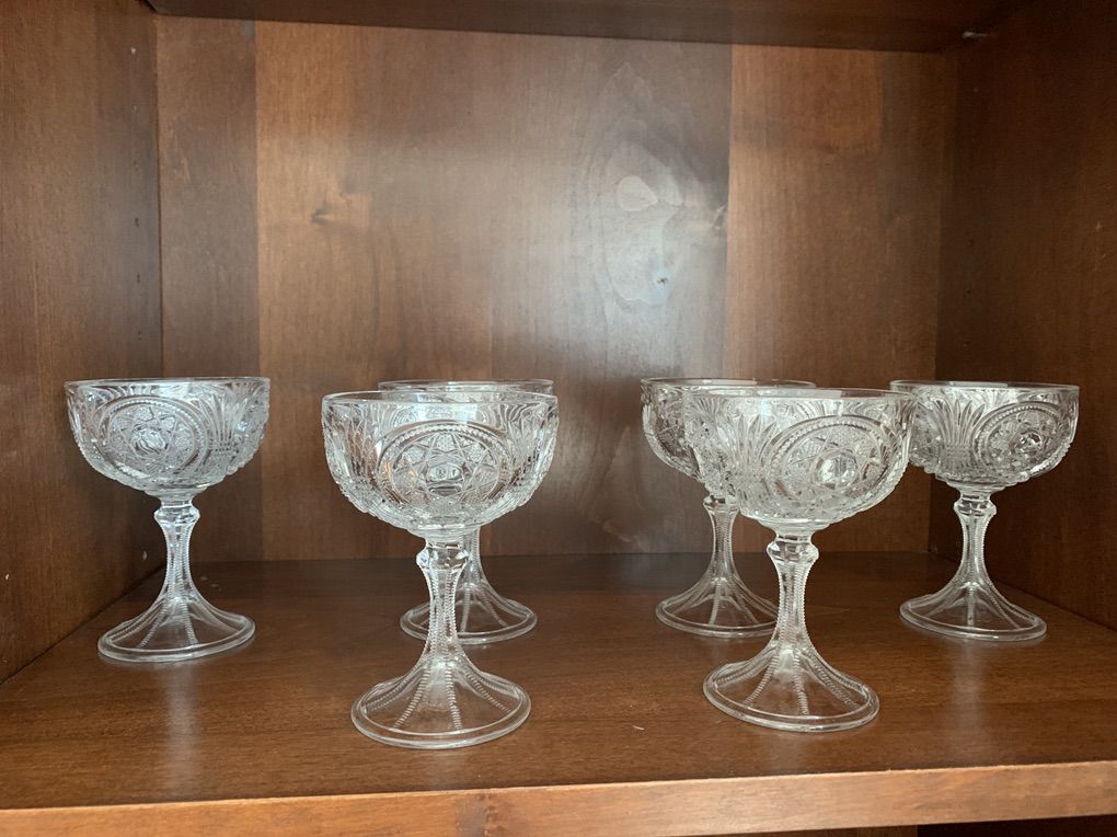 Vintage Champagne Glasses (set of 6)
