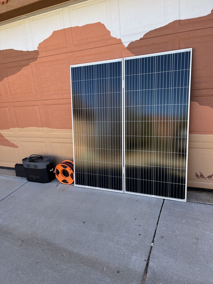 EcoFlow Solar Battery and Solar Panels