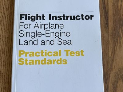 ASA FAA-S-8081-6DS Flight Instructor Practical Test Standards Airplane Single-Engine Land and Sea Book