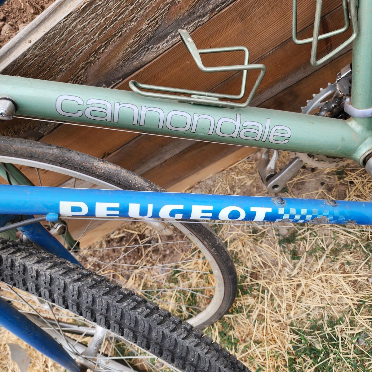 Cannondale and Peugeot Bikes - Pair of Vintage Road Bikes, As-Is Condition