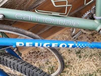 Cannondale and Peugeot Bikes - Pair of Vintage Road Bikes, As-Is Condition