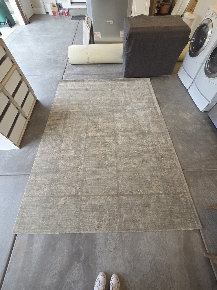 Large Area Rug - Neutral Tones, Patterned (Likely 8x10 or larger)