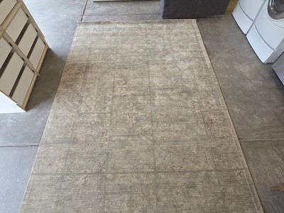 Large Area Rug - Neutral Tones, Patterned (Likely 8x10 or larger)