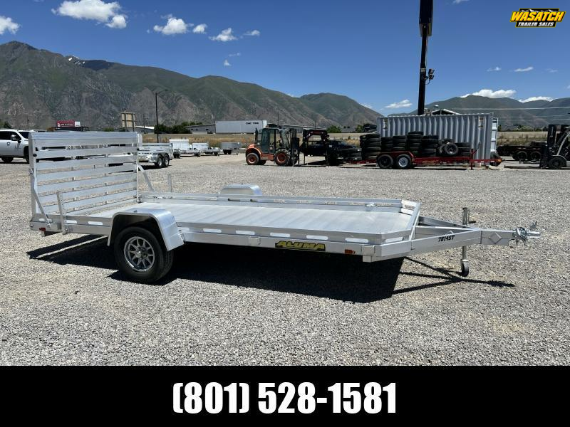 Aluma 7814 6.5x14 SxS Aluminum Utility Trailer