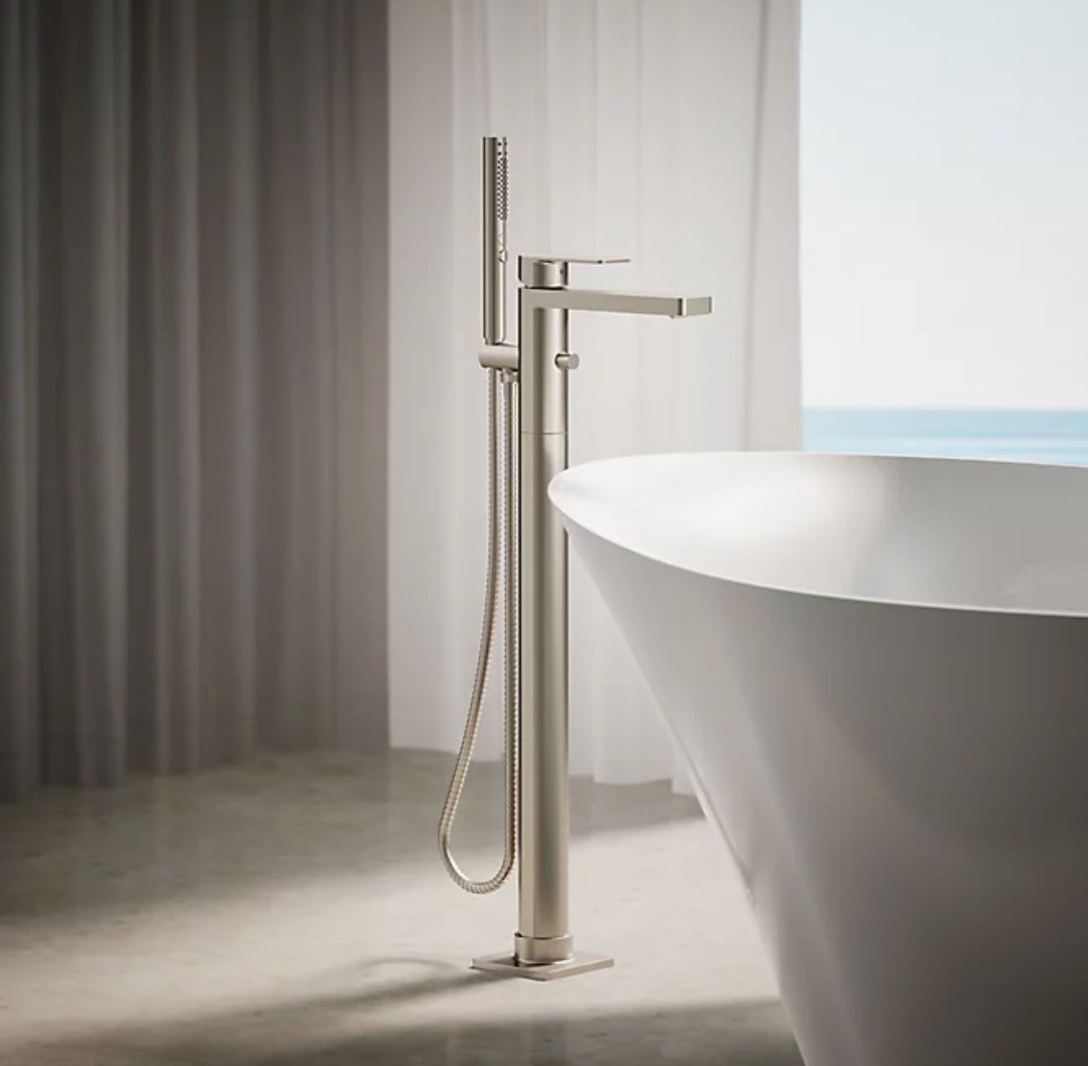 Kohler Free Standing Tub Faucet in Brushed Nickel K-T23492-4-BN Parallel