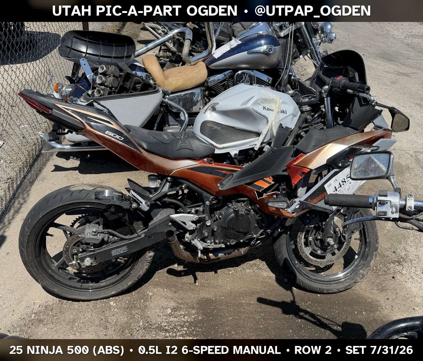 Just In! 2025 Kawasaki Ninja 500 (Abs) Parts - UTPAP Ogden