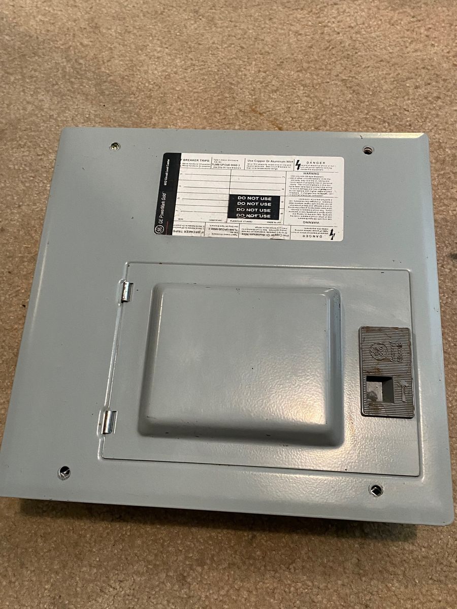 GE breaker box 125 Amp 14-Space 24-Circuit Main Lug Indoor Load Center Contractor Kit electric panel