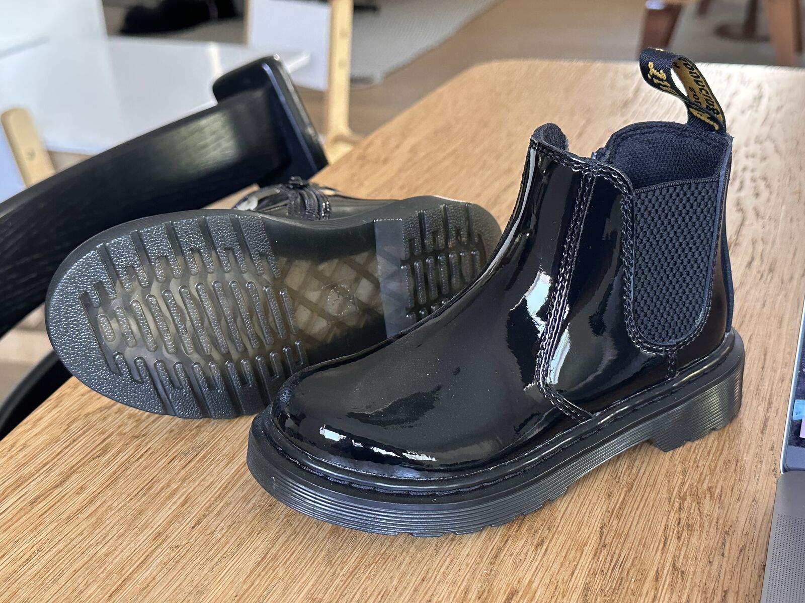 NEW - Dr Martins Airwair Kids size 12 zip up Chelsea boots  - Retail $90