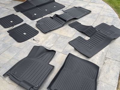 NEW 2026 Hyundai Palisade Hybrid All-Weather Rubber Floor Mats Set -Black