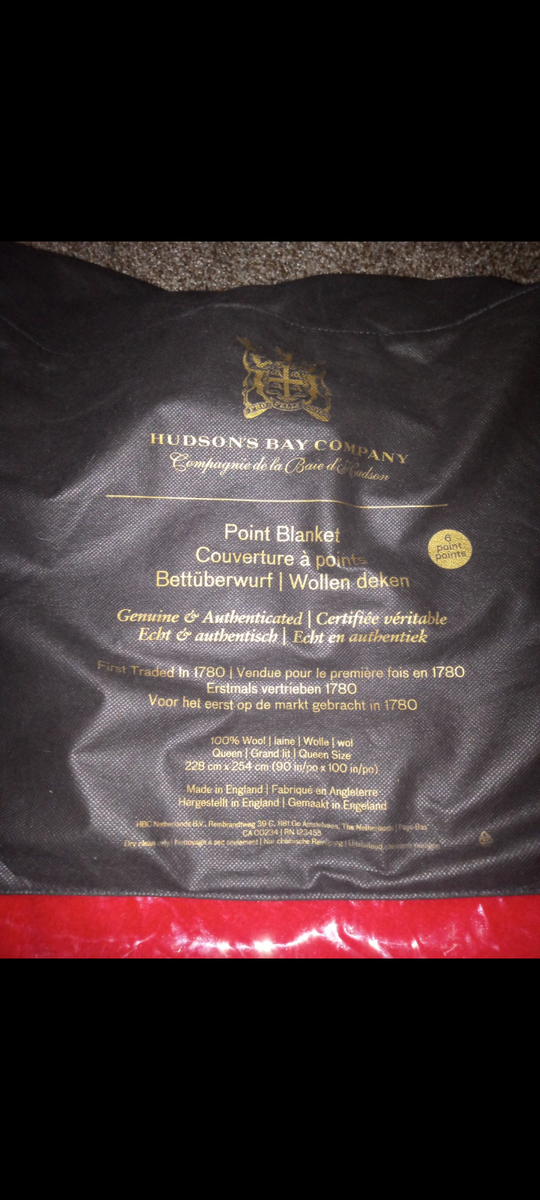 Hudson's Bay Point Blankets Wool Canadian