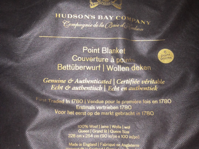 Hudson's Bay Point Blankets Wool Canadian