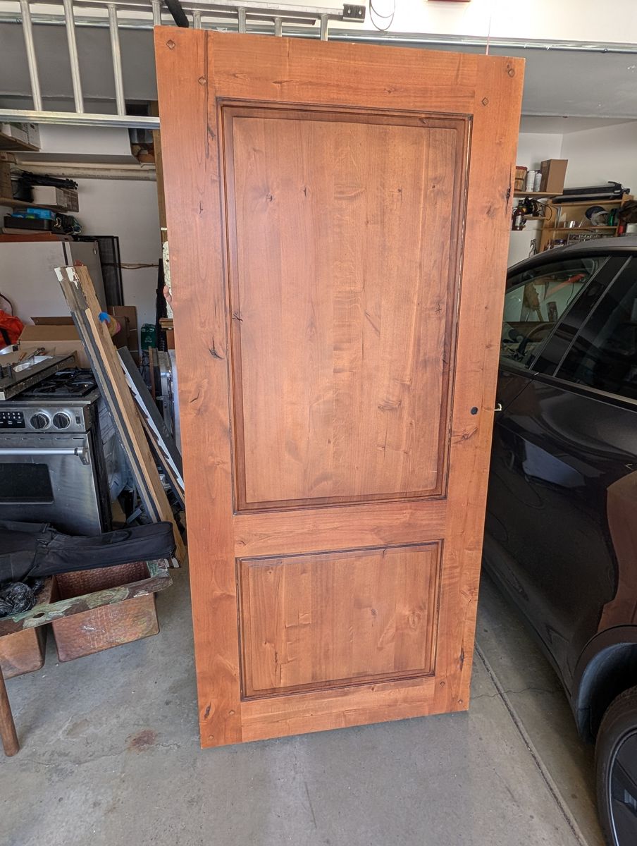 Solid Alder Wood Pocket Door – 36” x 78” x 1.5” – $175