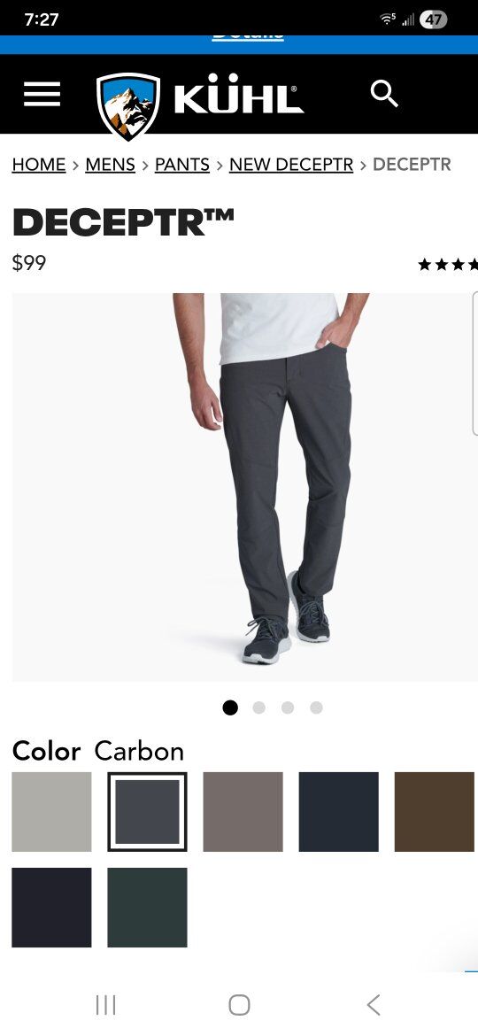 New condition KUHL DECEPTR 40w x 30L