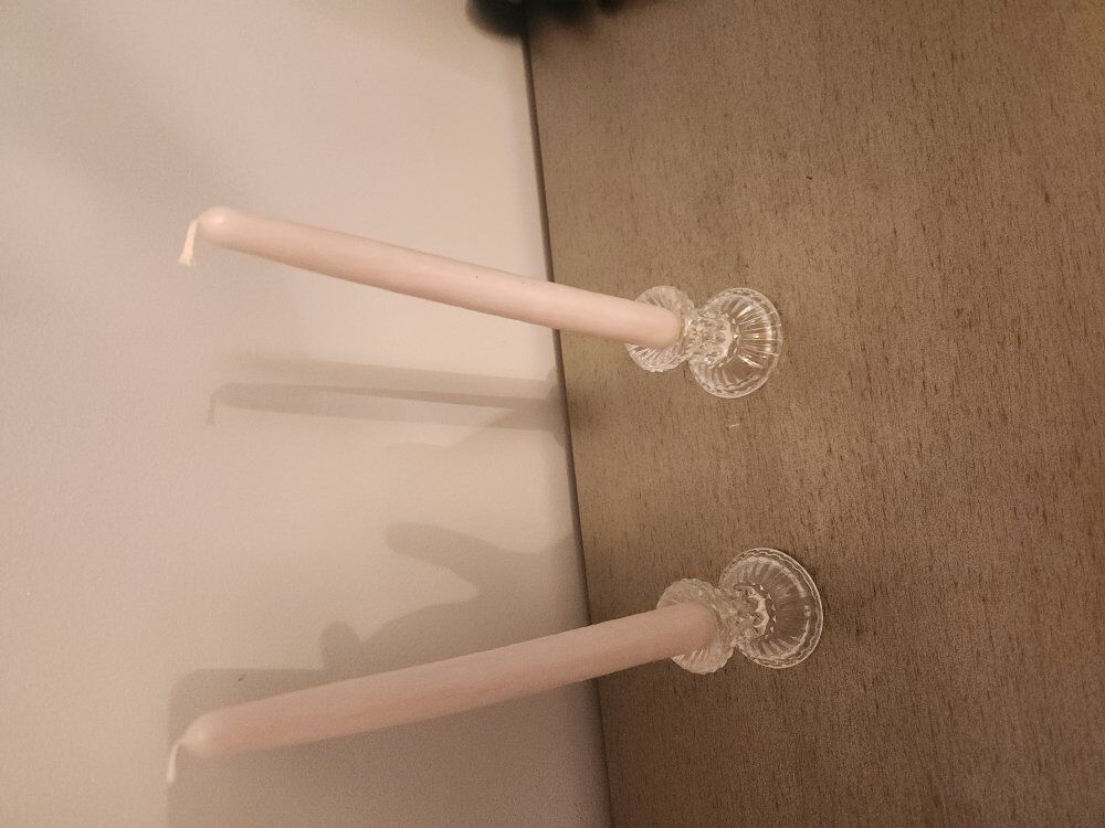 candle holders and 15 candles