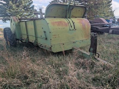 Antique self propelled manure speeder