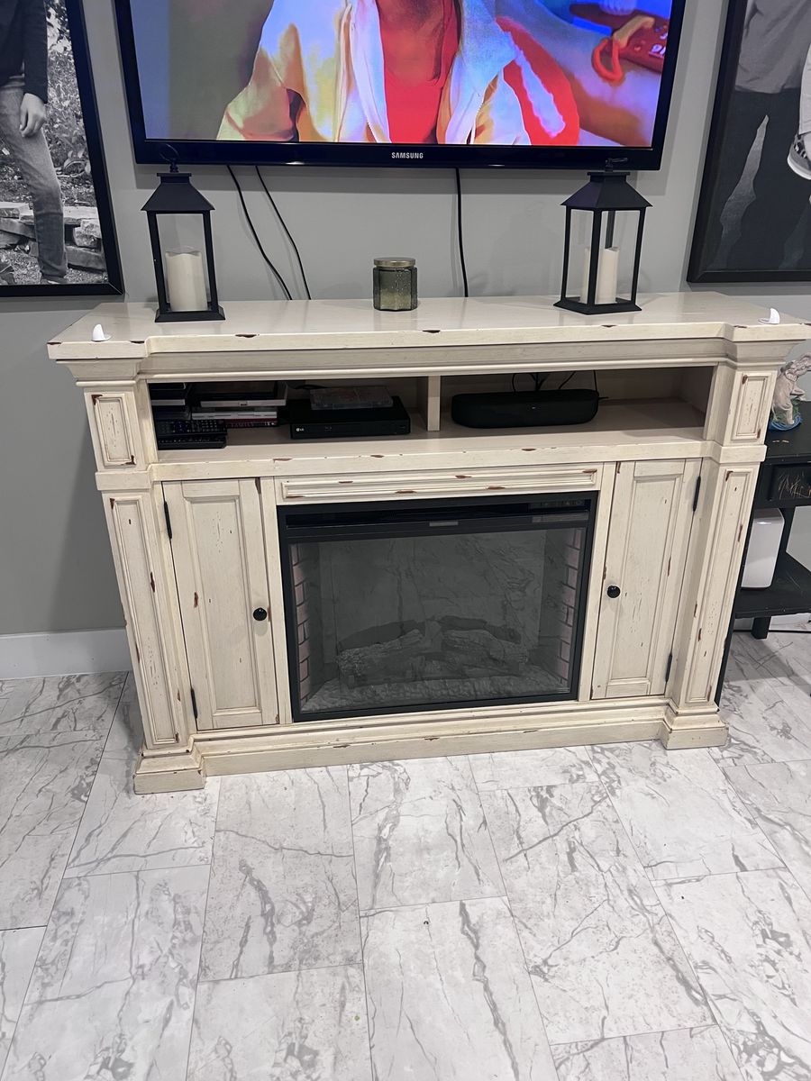 Tv Stand With electric Fireplace