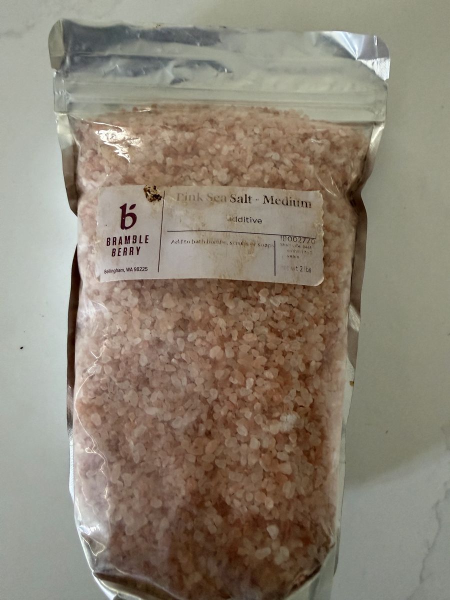 Bramble Berry Pink Sea Salt - Medium, 2 lbs Bath Bomb/Scrub Additive