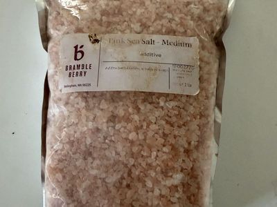 Bramble Berry Pink Sea Salt - Medium, 2 lbs Bath Bomb/Scrub Additive