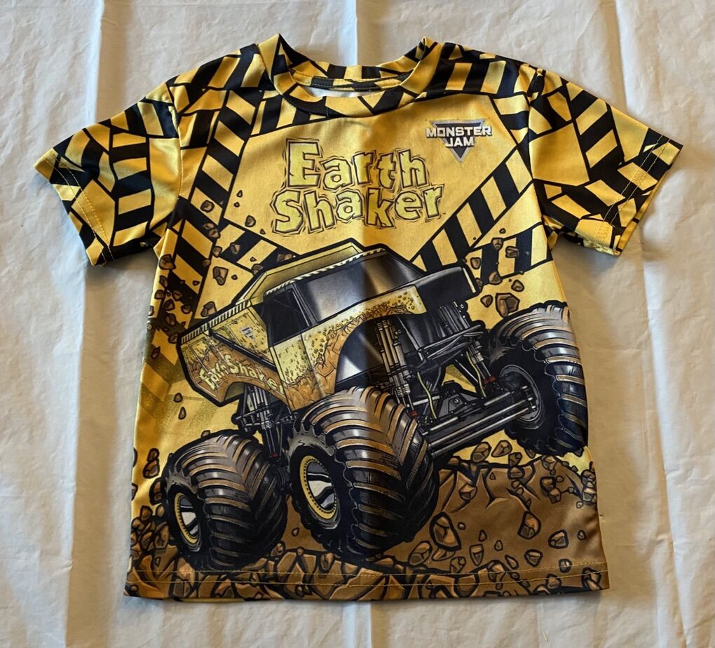 Monster Jam Earth Shaker toddler 5T Tee Shirt
