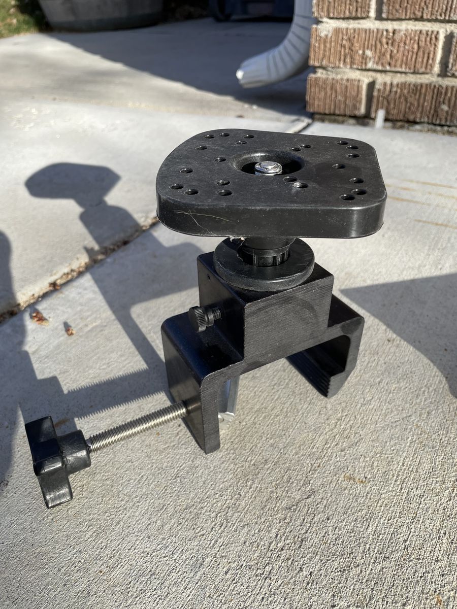 Clamp-On Mount with Fish Finder Holder